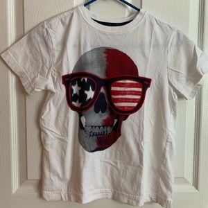 American Skull Cotton T-shirt